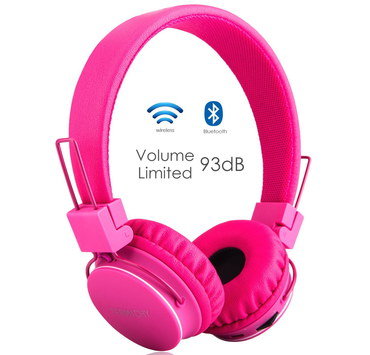 Over-Ear Little Girl Headphones In Pink