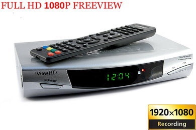 Digital TV Set-Top Box With Black Remote Control