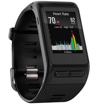 GPS Watch With Monitor Showing Colour HR Graph