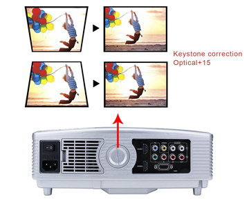 Small HD Outdoor Video Projector With White Exterior