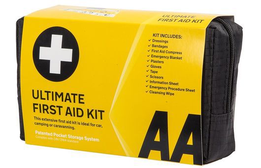 First Aid Kit In Bright Yellow Case