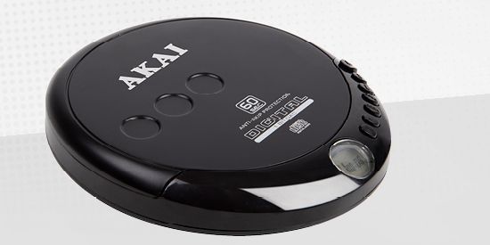 Mini CD Player With Black Exterior
