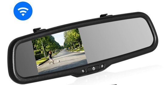 Reversing Mirror Dash Cam With Black Frame