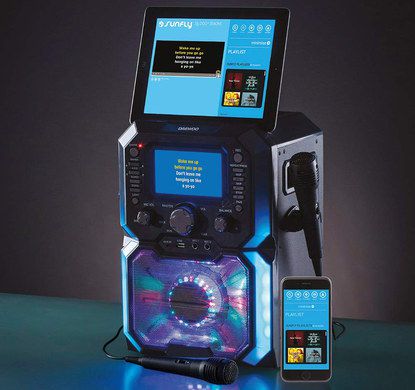 Bluetooth CD Karaoke Kit In Black With Smartphone