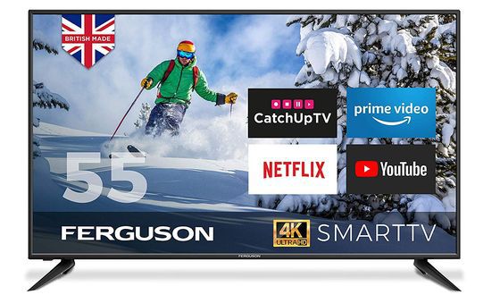 Large Smart TV With PRIME Logo