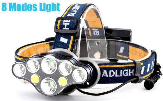 Running Head Torch With Blue Yellow Band