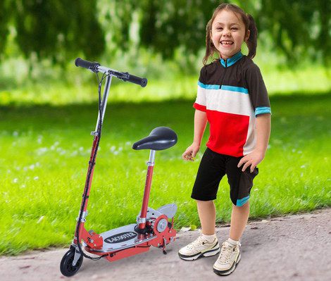 E Scooter For Kids In Black And Red