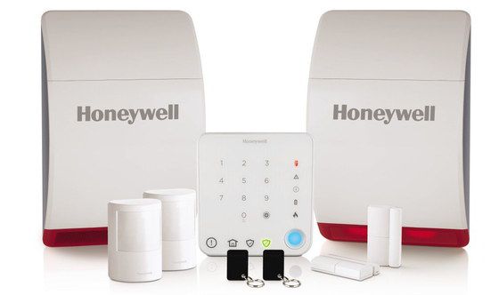 Wireless Home Alarm With Red Alert Light Base