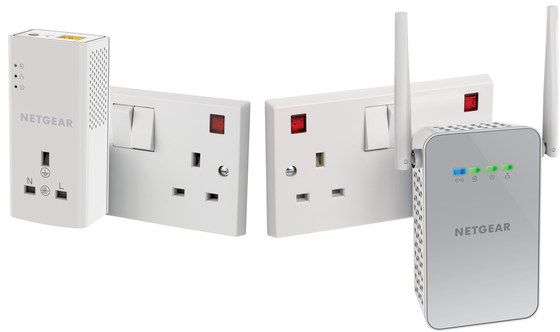 Ethernet Wall Plug Connected To Outlet