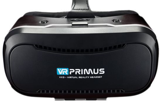 VR Headset With Smooth Black Exterior