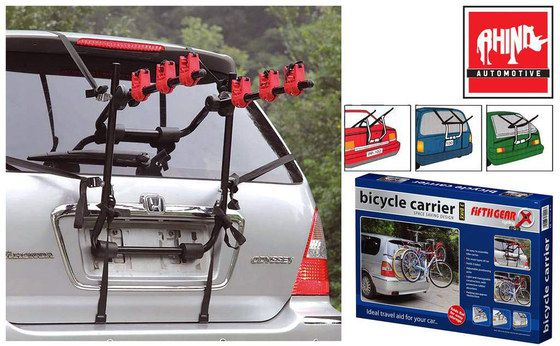 3 Bicycle Rear Bike Carrier With Blue Box