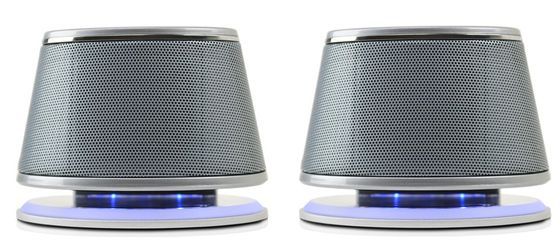 Dual Laptop Speakers With Blue Light