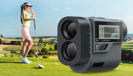 Golf Range Finder With Grey LCD