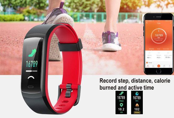 Sports Watch Heart-Rate Monitor In Black