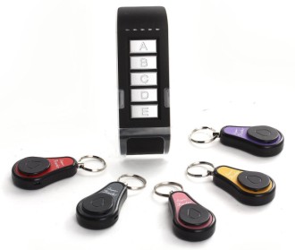 5 In 1 Compact Wireless Key Finder In Black Casing