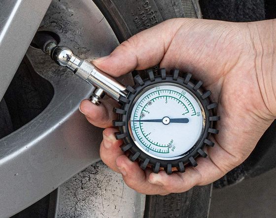 Car Tyre Pressure Gauge With Brass Pipe