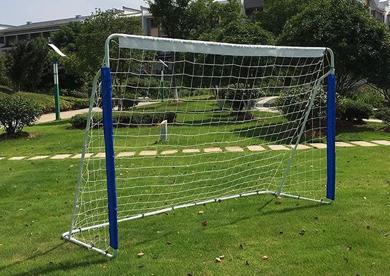 8 x 5ft Garden Football Goal With Blue Posts