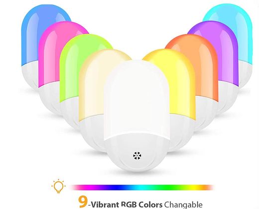 Night Light RGB Plug-In With White Remote