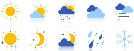 Bright Weather Station Icons