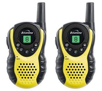Walkie Talkie In Yellow And Black Plastic Exterior