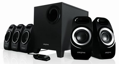 Subwoofer TV Speakers In Black With Remote