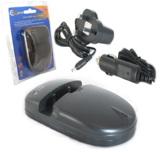 Camera Universal Charger In Black With Blue Packet