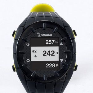 Auto Hole Progress GPS Golf Watch With Black Strap And Dial