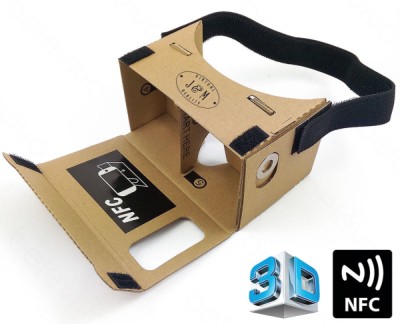 J M Virtual Reality Cardboard Projector Google With Black Strap