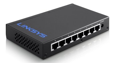 8 Port Plug n Play Network Switch In Black Exterior
