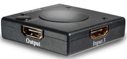 Multi Port Connect 3 HDMI Switch Showing Slots