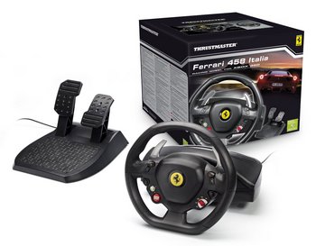Gear Shift Italia Steering Wheel With Black Pedals