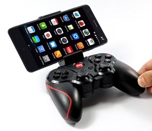 Game Pad With Smartphone Connected