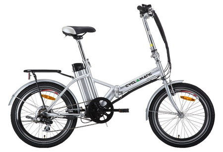 e-Bike Folding Electric Bicycle With Chrome Frame