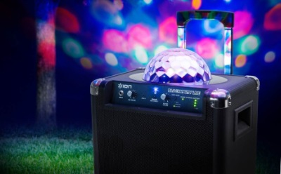 Portable Karaoke Machine With Blue Lights