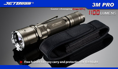 Tactical LED Flashlight With Black Case