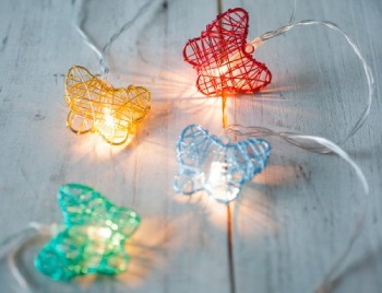 LED Multi Coloured Fairy Lights In Red And Yellow