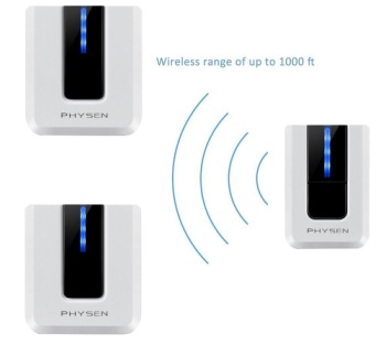 Physen Plug-In Long Range Wireless Doorbell Showing Wi-Fi Range