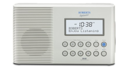 Shower Proof Radio In White With Clear Display