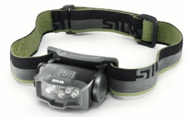 Head Torch With Black And Green Strap
