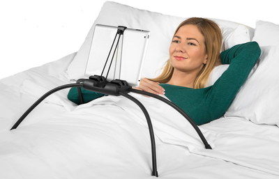 All Size Tablet Holder For Bed Or Couch With Black Legs