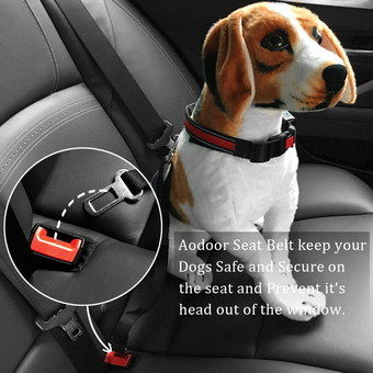 Pet Car Safe Seat Belt Restraint Showing Clip