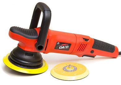 Dual Car Machine Polisher Tool In Bright Red
