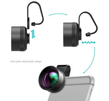 Smartphone Camera Lens Kit With Rubber Back
