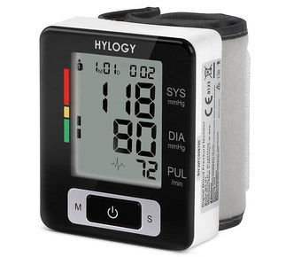 Large View LCD Blood Pressure Monitor In Black
