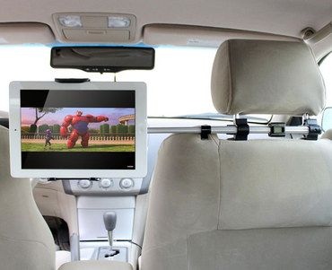 Pivoting Tablet Holder For Car Backseat In Between Seats