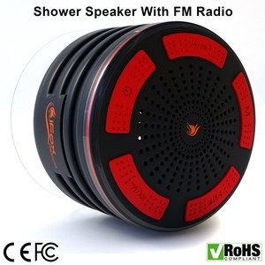 Bluetooth Shower Radio Speaker In Black Plastic Finish