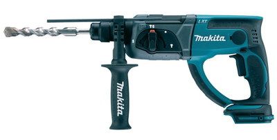 Small Battery Powered Hammer Drill With Black Handle