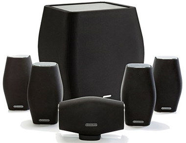 Small Monitor 5.1 Home Speaker System In Dark Colour