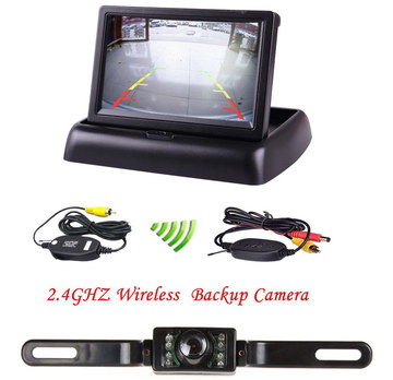 Infra-Red Wireless Car Reverse Camera With Black Cable