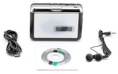 USB Power Tape To CD Conversion Player With Earphones